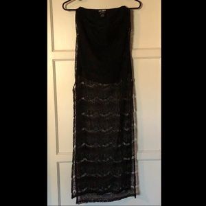 Black Maxi Lace Skirt